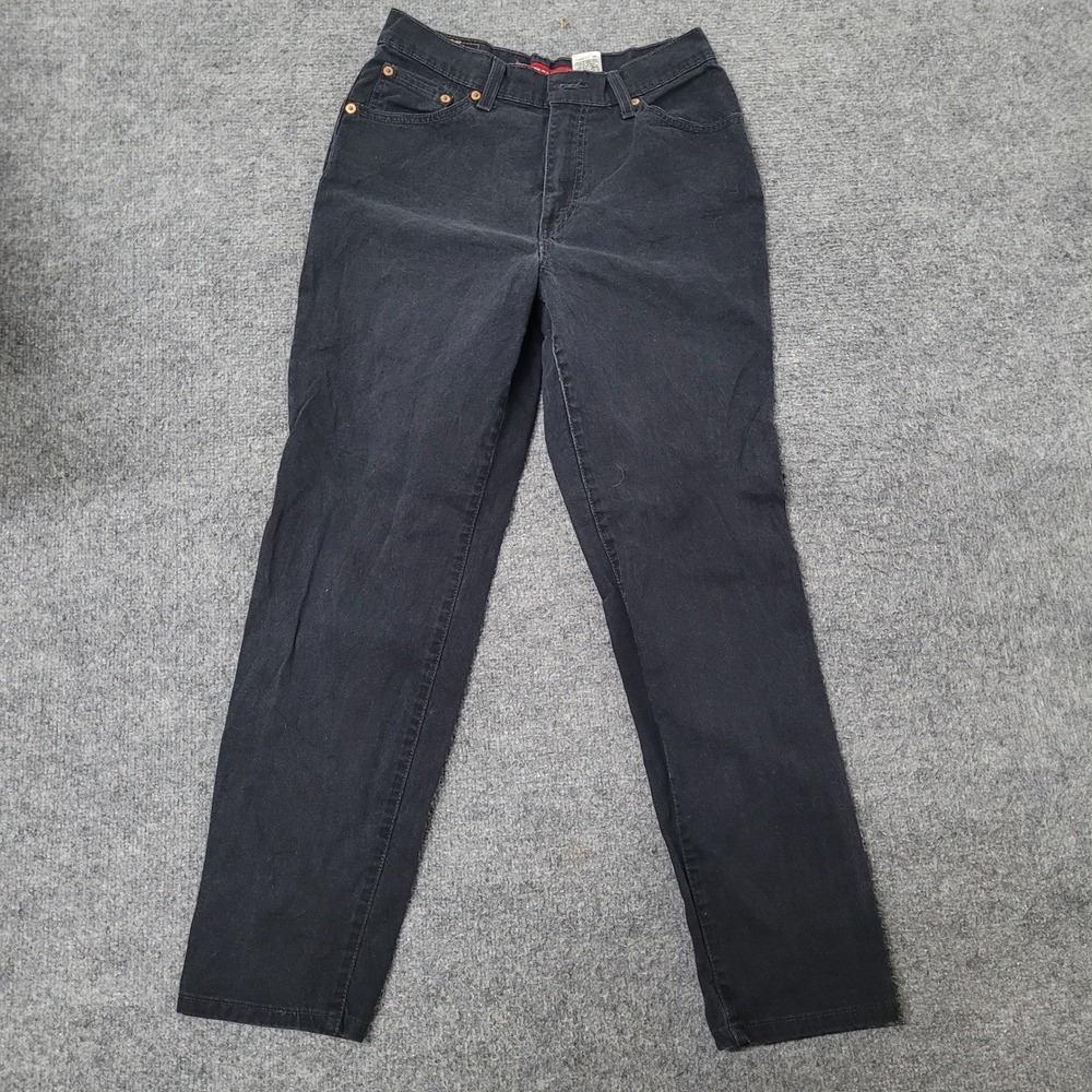 Levi's Jeans Womens Size 8 Black 512 Classic Slim Stretch Tapered Leg Denim